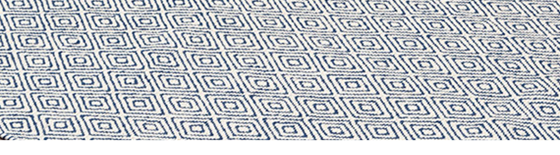 Chicago Ivoire et Marine détails - Carpette Tapis William