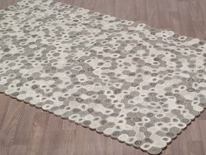 Exquisite Tourbillons Gris - carpette tapis